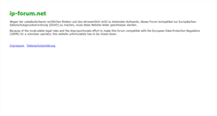 Desktop Screenshot of ip-forum.net